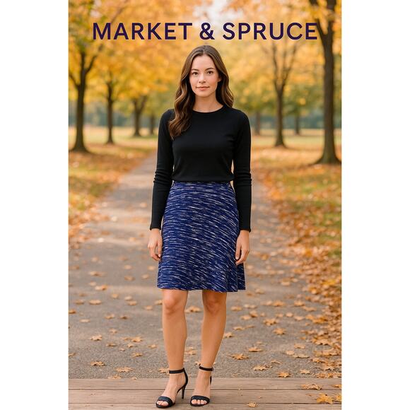Market and Spruce Dresses & Skirts - Market & Spruce Purple Skater Skirt Sz. XL